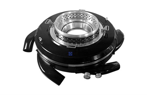 High-speed high-pressure spiral double-layer air ring