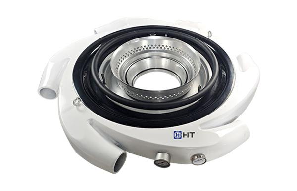 Spiral integrated high-speed high-pressure air ring